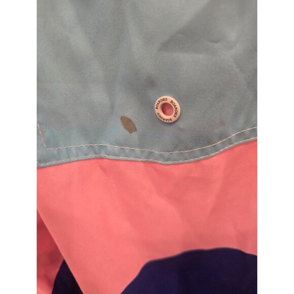 Boardies Mens Color Block Swim Shorts Medium Blue Pink Peach - Picture 4 of 5